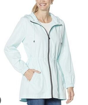 Laurier & Co. Mint Fishtail Packable Jacket Sz M NWT